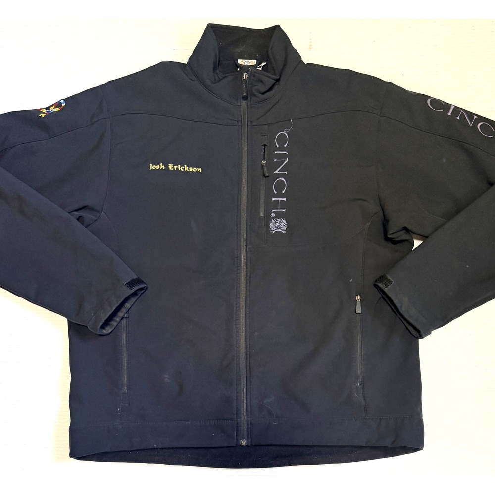 CINCH - Men's Softshell Jacket - Black Miniature Bull Riding Finals 2015 - XL